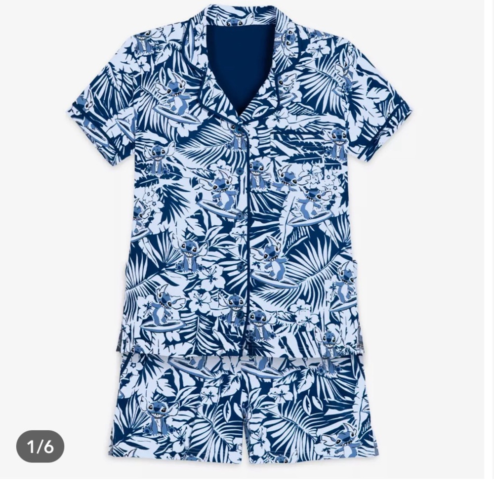 Disney store Stitch Short Sleep Set for Women by Munki Munki – Lilo & Stitch